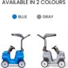 Step2 Side-by-Side Push Around SUV, Kids Push Car, 2 Seats, Stroller Substitute, Includes Seat Belts & Horns, Made of Durable Plastic, Max Weight 100 lbs., for Toddlers 1.5-5 Years Old, Gray