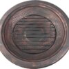 Sunnydaze 29-Inch Elevated Wood-Burning Fire Pit Bowl with Stand - Includes Spark Screen, Wood Grate, and Poker