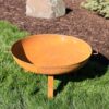 Sunnydaze 30-Inch Cast Iron Heavy-Duty Fire Pit for Outside - Wood-Burning Outdoor Fire Pit Bowl with Handles - Oxidized Finish