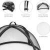 Sunnydaze 30‑Inch Round Fire Pit Spark Screen Lid – Heavy‑Duty Mesh Ember Lid & Fire Pit Screen Cover with Door, Keeps Sparks & Ashes Contained