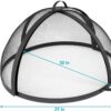 Sunnydaze 30‑Inch Round Fire Pit Spark Screen Lid – Heavy‑Duty Mesh Ember Lid & Fire Pit Screen Cover with Door, Keeps Sparks & Ashes Contained