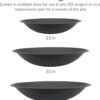Sunnydaze Outdoor Fire Pit Bowl Replacement Insert for DIY Ring or Existing Stand - Wood-Burning Fire Bowl for Outside - 32-Inch
