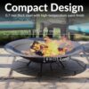 Sunnydaze Outdoor Fire Pit Bowl Replacement Insert for DIY Ring or Existing Stand - Wood-Burning Fire Bowl for Outside - 39-Inch