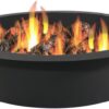 Sunnydaze Outdoor Fire Pit Ring - DIY Above or In-Ground Steel Fire Ring Insert - 45-Inch Outer/39-Inch Inner Diameter