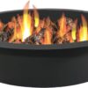 Sunnydaze Outdoor Fire Pit Ring - DIY Above or In-Ground Steel Fire Ring Insert - 45-Inch Outer/39-Inch Inner Diameter
