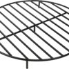 Sunnydaze Round Fire Pit Grate - Elevated Wood Grate for Fire Pit - Heavy-Duty Steel Log Grate for Outside - 30-Inch