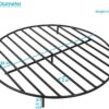 Sunnydaze Round Fire Pit Grate - Elevated Wood Grate for Fire Pit - Heavy-Duty Steel Log Grate for Outside - 30-Inch