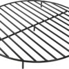 Sunnydaze Round Fire Pit Grate - Elevated Wood Grate for Fire Pit - Heavy-Duty Steel Log Grate for Outside - 36-Inch