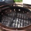 Sunnydaze Round Fire Pit Grate - Elevated Wood Grate for Fire Pit - Heavy-Duty Steel Log Grate for Outside - 36-Inch