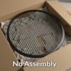 Sunnydaze X-Marks Outdoor Fire Pit Grill Grate for Cooking - Round Fire Pit Grate - Steel Campfire BBQ Grill with Handles - 36-Inch