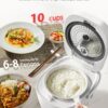TOSHIBA OriginTaste Rice Cooker 10-Cup Uncooked, Fuzzy Logic, 15-in-1 Functions, Digital Display, Delay Timer, Keep Warm, Nonstick Inner Pot, White