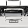 Viking 3-Ply Stainless Steel Roasting Pan with Non Stick Rack, 16 x 13 Inch Kitchen Cookware, Great for Turkey, Dishwasher and Oven Safe, Induction Ready, Silver