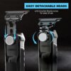 Wahl USA Pro Series High Visibility Skeleton Style Trimmer, Lithium-Ion Cordless USB Rechargeable All in One Shaving & Close Cutting Beard Trimmer for Men with Near Zero Gap Blade – 3026018