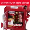 West Bend Popcorn Popper Machine Theater Style on Wheeled Cart with Non-Stick 2.5 Oz Stainless Steel Popcorn Kettle, Storage Shelf, and Popcorn Scoop, 10-Cup, Red West Bend Popcorn Popper Machine Theater Style on Wheeled Cart with Non-Stick 2.5 Oz Stainless Steel Popcorn Kettle, Storage Shelf, and Popcorn Scoop, 10-Cup, Red