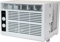 Whirlpool 5,000 BTU 115V Window Air Conditioner & Dehumidifier with Mechanical Controls, Window AC Unit for Apartment, Dorm Room, & Small Rooms up to 150 Square Feet in White