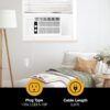Whirlpool 5,000 BTU 115V Window Air Conditioner & Dehumidifier with Mechanical Controls, Window AC Unit for Apartment, Dorm Room, & Small Rooms up to 150 Square Feet in White