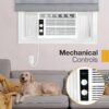 Whirlpool 5,000 BTU 115V Window Air Conditioner & Dehumidifier with Mechanical Controls, Window AC Unit for Apartment, Dorm Room, & Small Rooms up to 150 Square Feet in White