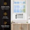 Whirlpool 5,000 BTU 115V Window Air Conditioner & Dehumidifier with Mechanical Controls, Window AC Unit for Apartment, Dorm Room, & Small Rooms up to 150 Square Feet in White