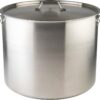 Winware Stainless Steel 80 Quart Stock Pot with Cover, Silver