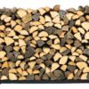 Woodhaven 5 Foot Black - Made in the USA - 1/4 Cord Plus Firewood Storage Log Rack With Optional Seasoning Cover Combo Set - Indoor Outdoor - Metal Firewood Rack - Heavy Duty (No Cover)