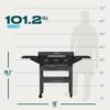Charbroil 463258924 28" XL Performance Series Propane Gas Griddle with Cart 3 Burner Flat Top Grill, Black
