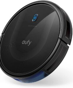 eufy Robot Vacuum 11S MAX, Super Thin, Powerful Suction, Quiet, Self-Charging Robotic Vacuum Cleaner, Cleans Hard Floors to Medium-Pile Carpets, Black