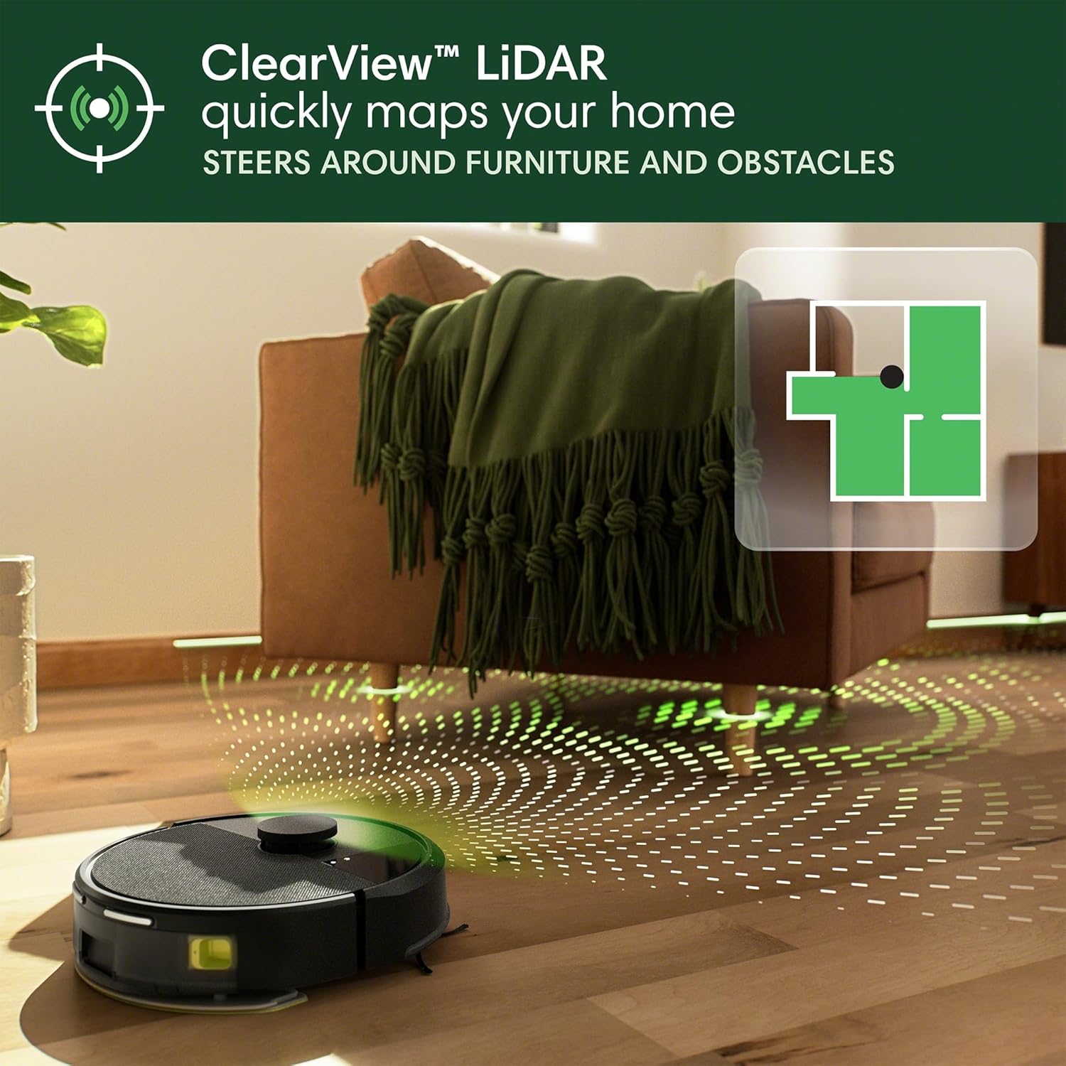 iRobot Roomba 104 2in1 Vacuum & Mop Robot - Self-Empties for 75 Days, Intense Power-Lifting Suction, Vacuums All Floors, Ideal for Pet Hair, LiDAR Smart Navigation Mapping, Mops Hard Floors, Black234 iRobot Roomba 104 2in1 Vacuum & Mop Robot - Self-Empties for 75 Days, Intense Power-Lifting Suction, Vacuums All Floors, Ideal for Pet Hair, LiDAR Smart Navigation Mapping, Mops Hard Floors, Black
