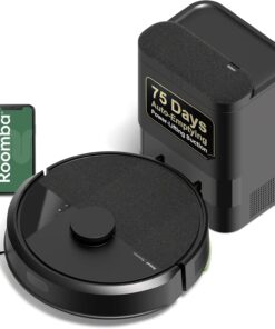 iRobot Roomba 105 Vac Robot Vacuum with AutoEmpty Dock - Self-Empties for 75 Days, Easy to use, Intense Power-Lifting Suction, LiDAR Navigation, Multi-Surface Cleaning, Cleans in Neat Rows