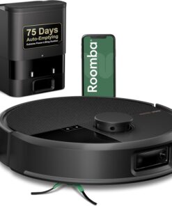 iRobot Roomba Max 705 Vac Robot Vacuum + AutoEmpty Dock - Extreme Power-Lifting Suction, Anti-Tangle Dual Rubber Brushes, Self-Empties, Recognizes and Avoids Obstacles, LiDAR Navigation
