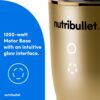 nutribullet® Ultra Plus+ 3-1 Compact Kitchen System, 1200W Kitchen System with Blender, Food Processor, and Coffee and Spice Grinder, 32oz and 24oz Blending Cups, 2-Cup Food Processor, Brass