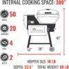 recteq Pellet Grill RT-B380X Bullseye Deluxe, WiFi Enabled Electric Pellet Smoker Grill, BBQ Outdoor, Smoke, Sear, and More