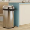 simplehuman 115 Liter / 30 Gallon Bullet Open Top Trash Can Commercial Grade Heavy Gauge, Brushed Stainless Steel simplehuman 115 Liter / 30 Gallon Bullet Open Top Trash Can Commercial Grade Heavy Gauge, Brushed Stainless Steel