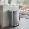 simplehuman 45 Liter / 12 Gallon Rectangular Hands-Free Kitchen Step Trash Can with Soft-Close Lid, Brushed Stainless Steel simplehuman 45 Liter / 12 Gallon Rectangular Hands-Free Kitchen Step Trash Can with Soft-Close Lid, Brushed Stainless Steel