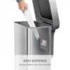 simplehuman 45 Liter / 12 Gallon Rectangular Hands-Free Kitchen Step Trash Can with Soft-Close Lid, Brushed Stainless Steel simplehuman 45 Liter / 12 Gallon Rectangular Hands-Free Kitchen Step Trash Can with Soft-Close Lid, Brushed Stainless Steel