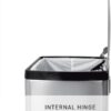 simplehuman 50 Liter / 13.0 Gallon Rectangular Kitchen Step Trash Can, Brushed Stainless Steel