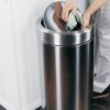 simplehuman 55 Liter / 14.5 Gallon Commercial Swing Top Trash Can, ADA-Compliant, 11-20 Gallons, Brushed Stainless Steel simplehuman 55 Liter / 14.5 Gallon Commercial Swing Top Trash Can, ADA-Compliant, 11-20 Gallons, Brushed Stainless Steel
