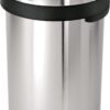 simplehuman 80 Liter / 21.1 Gallon Bullet Open Top Trash Can, Commercial Grade Heavy Gauge, Brushed Stainless Steel