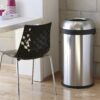 simplehuman 80 Liter / 21.1 Gallon Bullet Open Top Trash Can, Commercial Grade Heavy Gauge, Brushed Stainless Steel