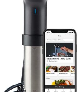 Anova Culinary Sous Vide Precision Cooker Pro, 1200 Watts, Black and Silver