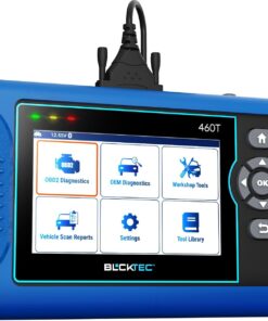 BLCKTEC 460T OBD2 Scanner Car Code Reader Engine ABS SRS Transmission Diagnostic Tool, 12 Reset Services, Oil/TPMS/EPB/BMS/SAS/DPF/Throttle Reset, ABS Bleeding, Battery Test, Auto VIN, Free Update