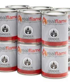 BOWERY HILL Traditional 12 Pack of 13 oz Isopropyl Alcohol Gel Fuel Cans for Indoor and Ourdoor Fireplaces