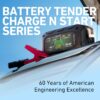 Battery Tender Charge N Start 1120 - Smart 12V/1 AMP Battery Charger and 1200 AMP Jump Starter Combo | 2-in-1 Battery Maintainer for Cars, Motorcycles, ATVs (USA Engineered)