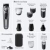 Braun All-in-One Men's Shaving Kit Series 7 7440, 12-in-1 Beard, Face, Nose, Ear Trimmer, Hair Clippers, Body Groomer and Manscaping + Travel Case + Charging Stand