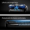 Braun Electric Shaver for Men, Series 6 6177cc, Wet & Dry Shave, Turbo & Gentle Shaving Modes, Foil Shaver, Blue