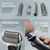 Braun Series 8 8567cc Electric Razor for Men, 4+1 Shaving Elements & Precision Long Hair Trimmer, 5in1 SmartCare Center, Close & Gentle Even on Dense Beards, Wet & Dry Electric Razor, 60min Runtime