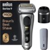 Braun Series 9 PRO+ 9577cc Electric Razor for Men, 5 Pro Shave Elements & Precision Long Hair Trimmer, 6in1 SmartCare Center, PowerCase for Mobile Charging, Wet & Dry, 60min Battery Runtime