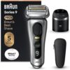 Braun Series 9 PRO+ Electric Razor for Men, 5 Pro Shave Elements & Precision Long Hair Trimmer, 6in1 SmartCare Center, Wet & Dry Electric Shaver for Smooth Skin with 60min Battery Runtime, 9567cc