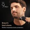 Braun Series 9 PRO+ Electric Shaver, Wet & Dry Razor, Pro SensoAdapt, 6in1 SmartCare Center, 9697CC, Silver