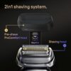 Braun Series 9 PRO+ Electric Shaver, Wet & Dry Razor, Pro SensoAdapt, 6in1 SmartCare Center, 9697CC, Silver