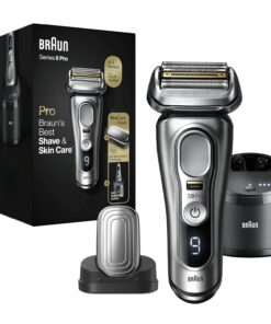 Braun Series 9 Pro 9487cc Electric Razor for Men, Wet & Dry, Rechargeable, Electric Shaver with Clean & Charge Station and ProCare Attachment, Holiday Gifts for Men
